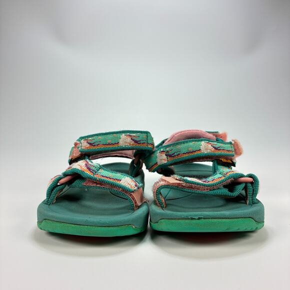 Teva Hurricane XLT 2 Green Pink Unicorn Adjustable Strap Sandals Kids Size 6 - Picture 2 of 8
